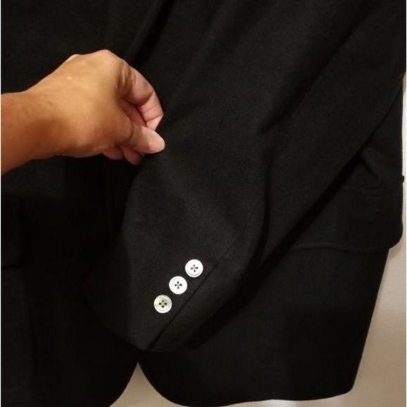 Men's Cashmere Sport Coat by Huntington Black 42R - Picture 8 of 10
